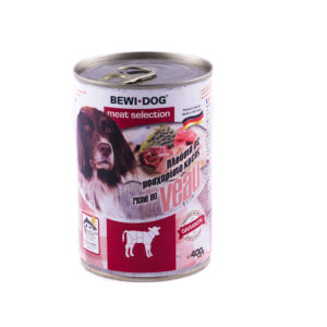 کنسرو سگ بوی داگ گوشت گوساله 400 گرمی BEWI.DOG